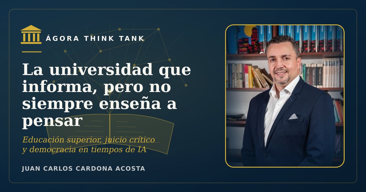 Portada: La universidad que informa, pero no siempre enseña a pensar